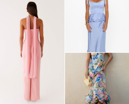 Summer wedding guest dresses cover photo collage