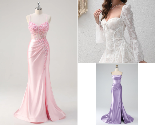 Princess like dresses✨️ cover photo collage