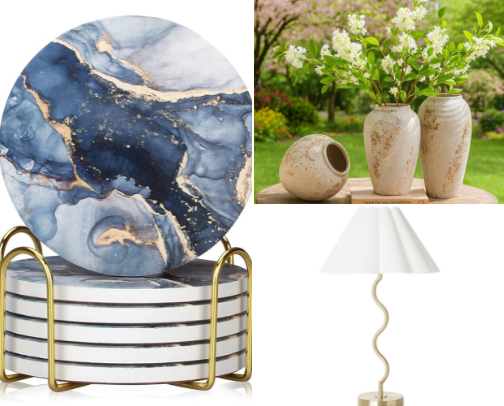 Budget -Friendly Luxe Home Decor cover photo collage