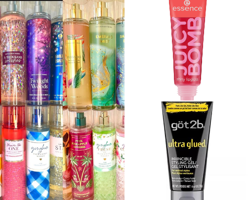 Beauty essential for girls cover photo collage