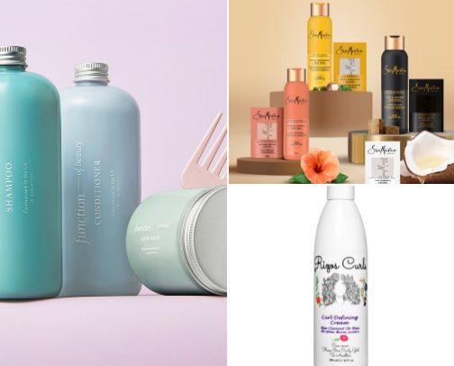 Hair care cover photo collage