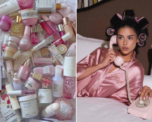 That Girl- Glowy Skincare Essentials cover photo collage