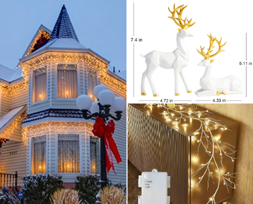 Christmas Decor for a Light Airy Feel cover photo collage