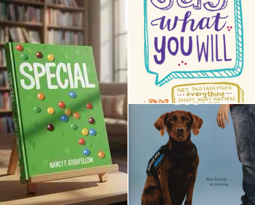 Books with Disability representation cover photo collage