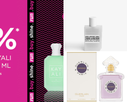 Affordable designer perfumes cover photo collage