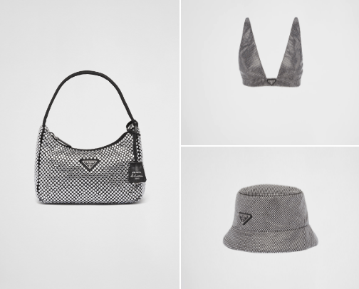PRADA CRYSTAL  cover photo collage