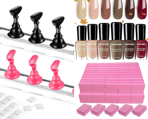 Things for my nail art class cover photo collage
