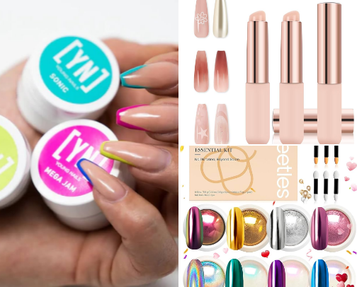 Press on nail business Level 2 cover photo collage