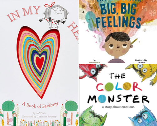 Books that help kids with big feelings cover photo collage