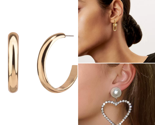 Earring set cover photo collage
