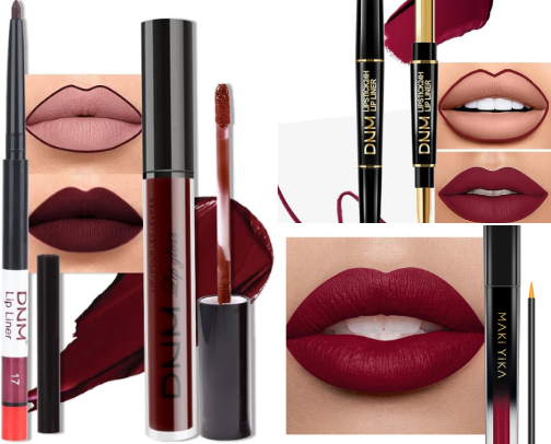 Top 10 Burgundy Lipstick Sets cover photo collage