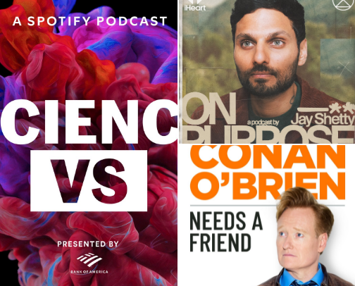 Podcasts That Make Every Minute Count! cover photo collage