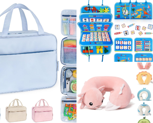 Kid Travel Airplane Must haves cover photo collage