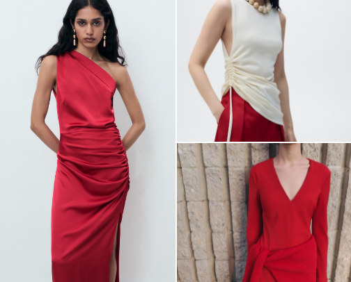 Red Sexy and Elegant Clothes cover photo collage