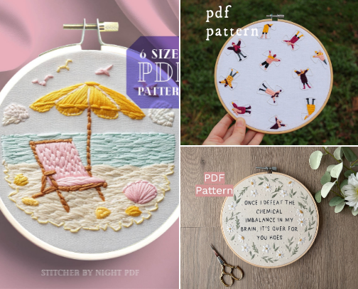 Hand Embroidery Wishlist cover photo collage