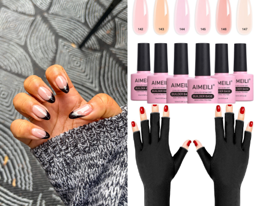 My Favourites for Gel Nails at Home 💅🏽 cover photo collage