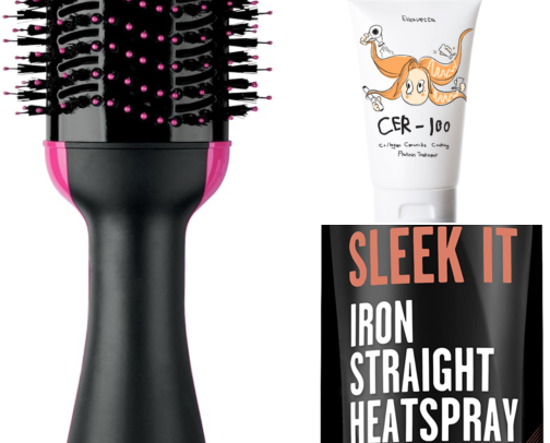 Hair products cover photo collage