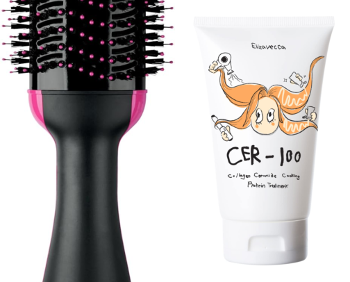 Hair products cover photo collage