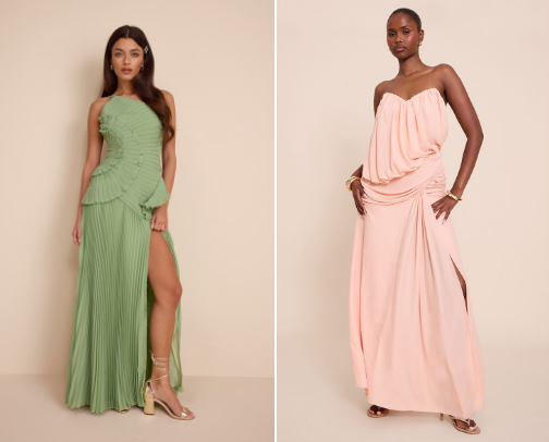 spring wedding guest dresses UNDER $100 🌷✨ cover photo collage