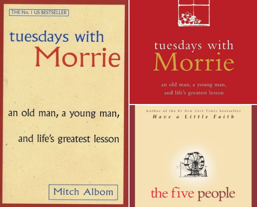 Tuesdays with Morrie: An Old Man, a Young Man, and Life's Greatest Lesson, 25th Anniversary Edition reflection companions cover photo collage