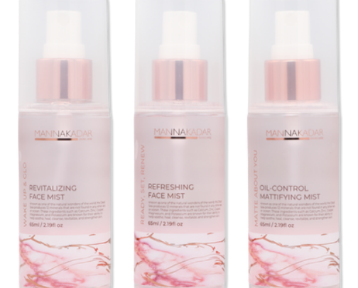 ✨ MANNA KADAR BEAUTY – Ready, Set, Refresh 3‑pc Facial Mist Set cover photo collage