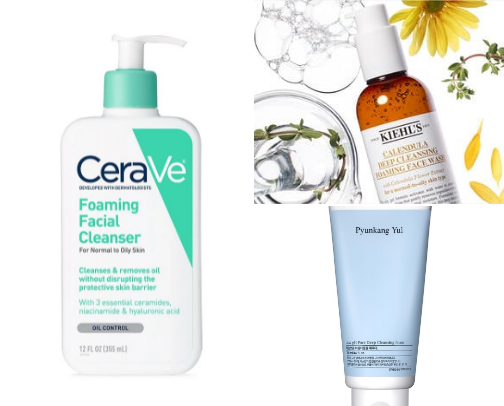 Face cleansers 🧼 / non drying cover photo collage