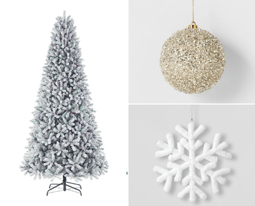 Christmas trees cover photo collage