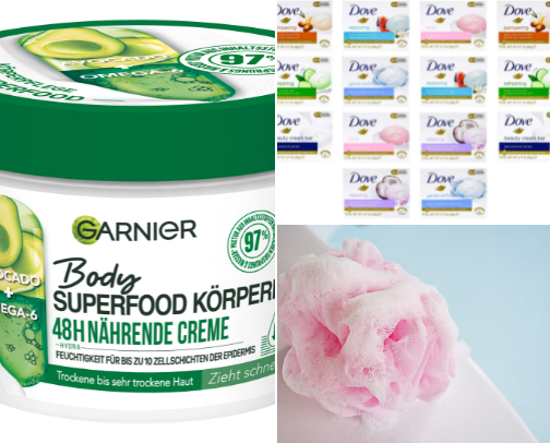 Body care cover photo collage