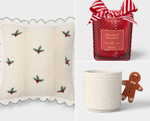 Christmas time in Target cover photo collage