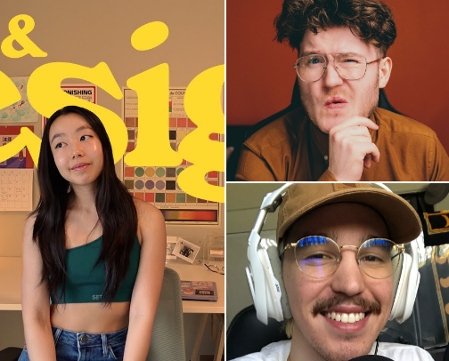 Youtubers to watch as a Graphic Designer 🧑‍💻 cover photo collage