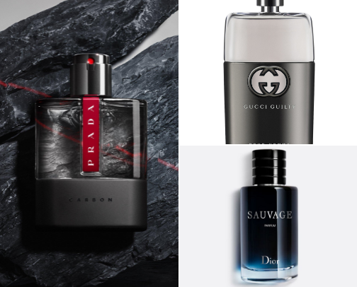 My husband’s top scent recs cover photo collage