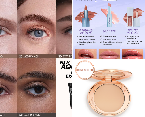 My favorite beauty recs cover photo collage