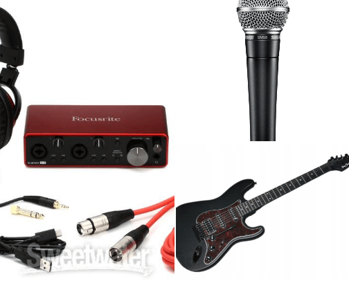 What I use for my music recording and live gigs cover photo collage