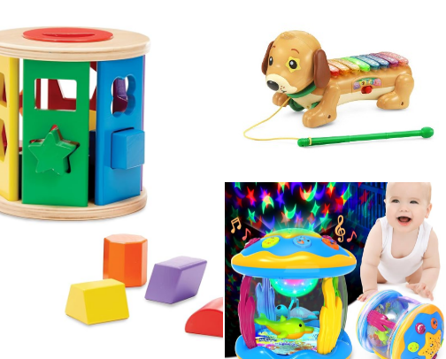 Amazon and Target Baby and Toddler Toys that Grow with Your Baby cover photo collage