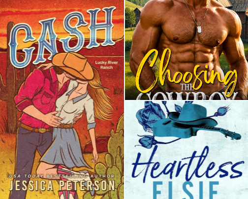 Save & Read - Cash (Standard Edition): A Grumpy Sunshine Cowboy Romance (Lucky River Ranch, 1) companions cover photo collage