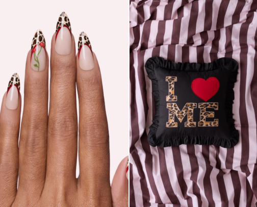 Leopard Love & Cherry Wine cover photo collage