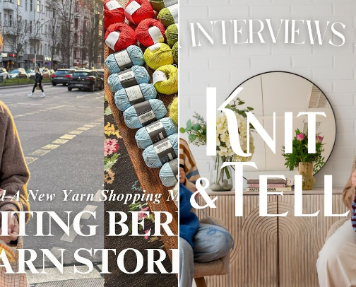 YT for yarn, knit and crochet enthusiast cover photo collage