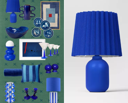 Unexpected Blue Home Accessories | Stuff I Like cover photo collage
