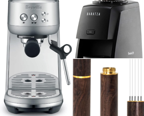 Slightly upgraded coffee at home ☕️ cover photo collage