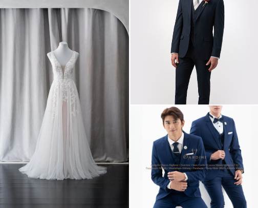 Wedding clothes cover photo collage