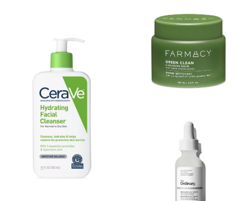 Best Drugstore & High-End Skincare Products (My Actual Routine) cover photo collage