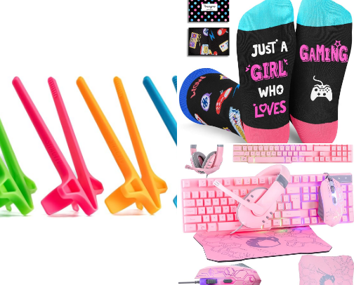 Gifts for The Gamer Girl Who Has Everything cover photo collage