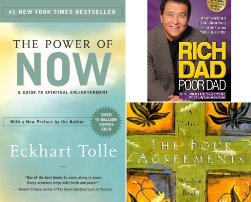 Life changing Books on mindset & spirituality ✨ cover photo collage