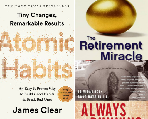 Attention grabbing books. cover photo collage