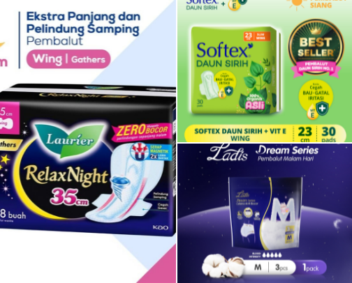 Pembalut Wanita Super Nyaman cover photo collage