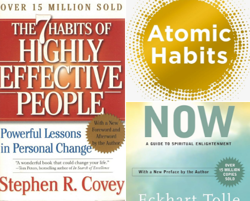 Books for self growth cover photo collage