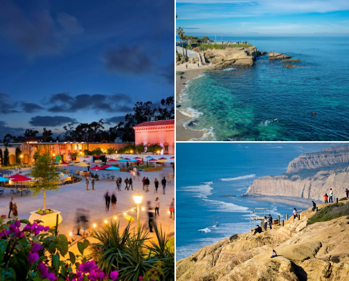 San Diego Must-Visit Places 🌴☀️ cover photo collage