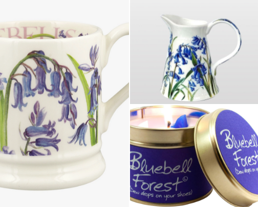 English Bluebells cover photo collage