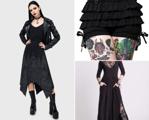 Goth Fashion cover photo collage