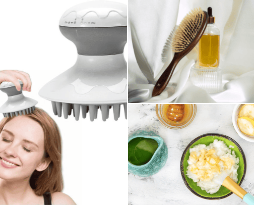 Hair Growth Remedies cover photo collage